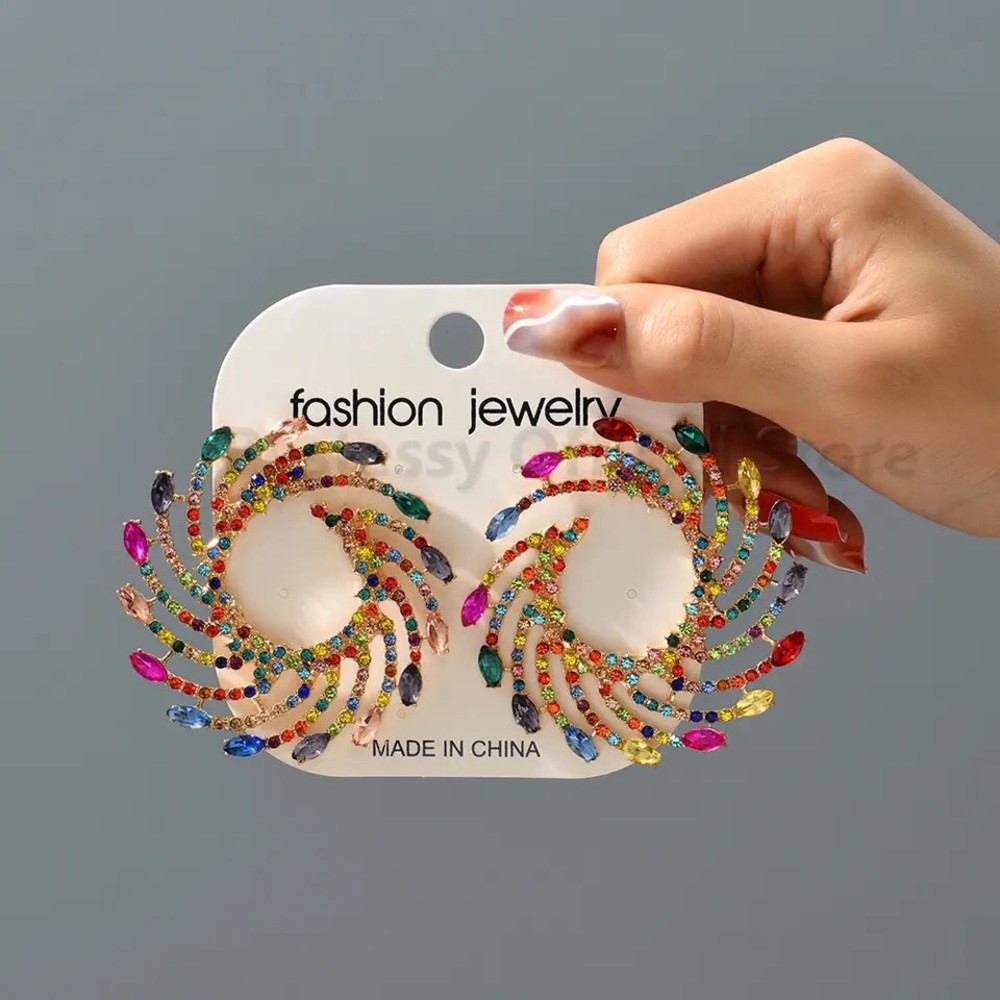 Trendy Exaggerated Piercing Stud earrings